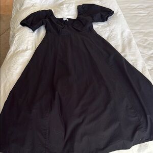 Old Navy Black Smocked Top Dress size small